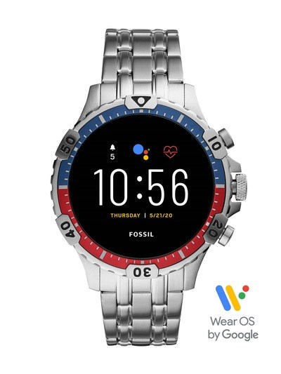 Fossil Gen 5 Garrett HR Silver Smartwatch FTW4040