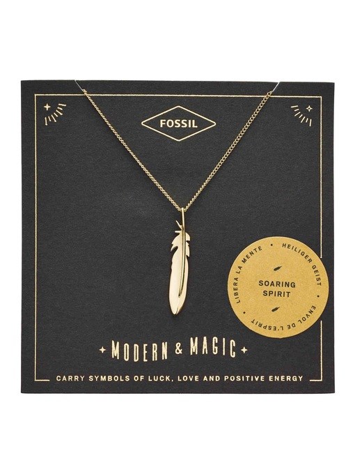 Fossil Vintage Motifs Multicolor Necklace JF02856998