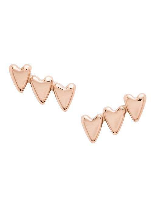 Fossil Vintage Glitz Rose Gold Earring JF03367791