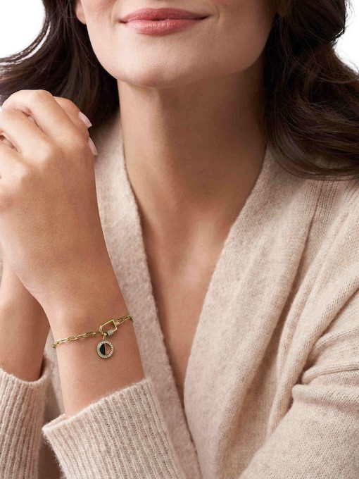 Fossil Corra Gold Charm JF03902710