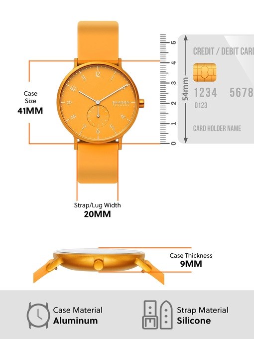 Skagen Aaren Kulor Yellow Watch SKW6510