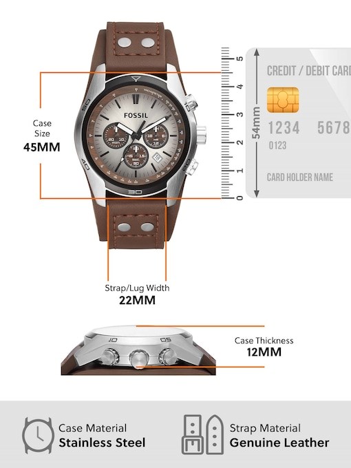 Fossil Coachman Brown Watch CH2565