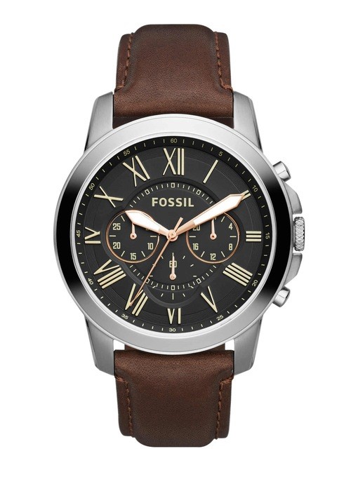 Fossil Grant Silver Watch FS4736
