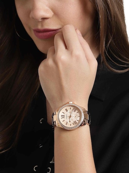 Fossil Cecile Rose Gold Watch AM4483