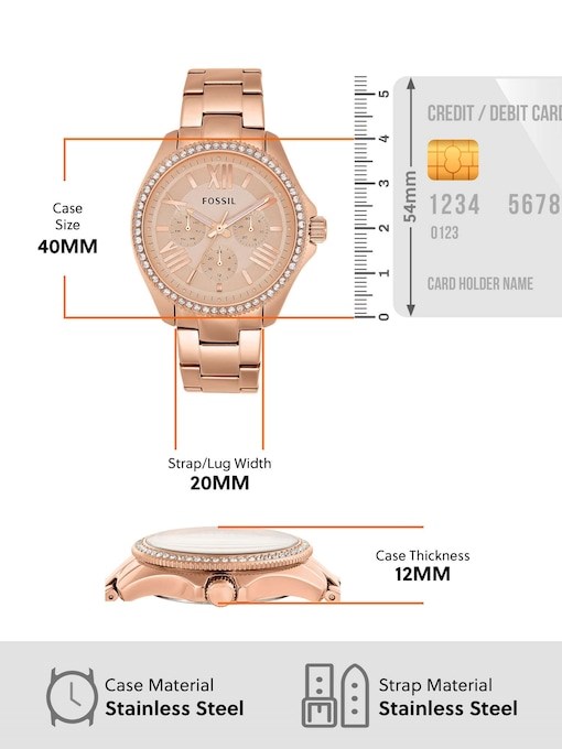 Fossil Cecile Rose Gold Watch AM4483
