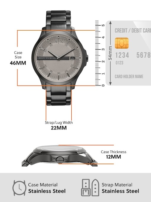 Armani Exchange Gun-Metal Watch AX2194