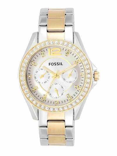 Fossil Riley Two Tone Watch ES3204