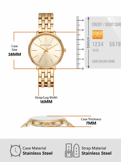 Michael Kors Pyper Gold Watch MK3898