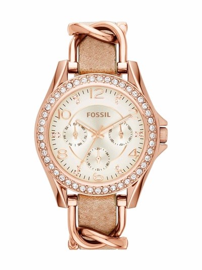 Fossil Riley Beige Watch ES3466