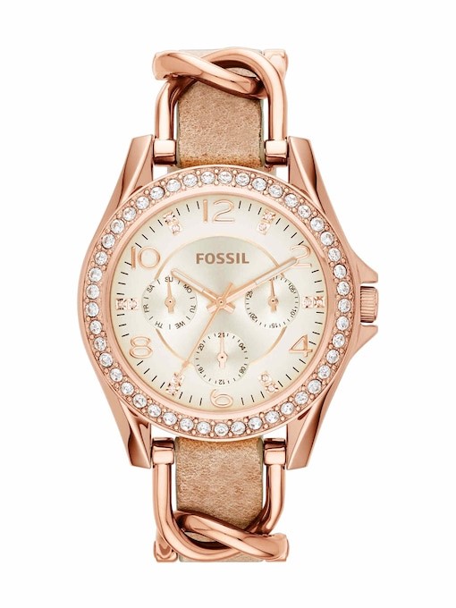 Fossil Riley Rose Gold Watch ES2811