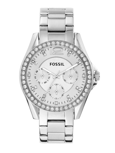 Fossil Riley Silver Watch ES3202