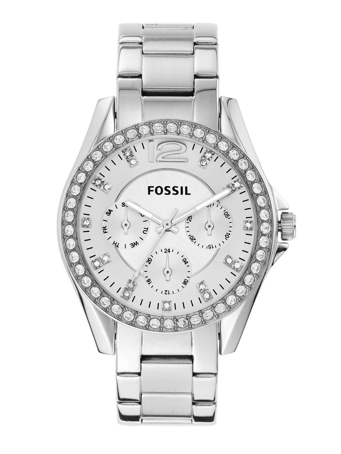 Fossil Riley Silver Watch ES3202