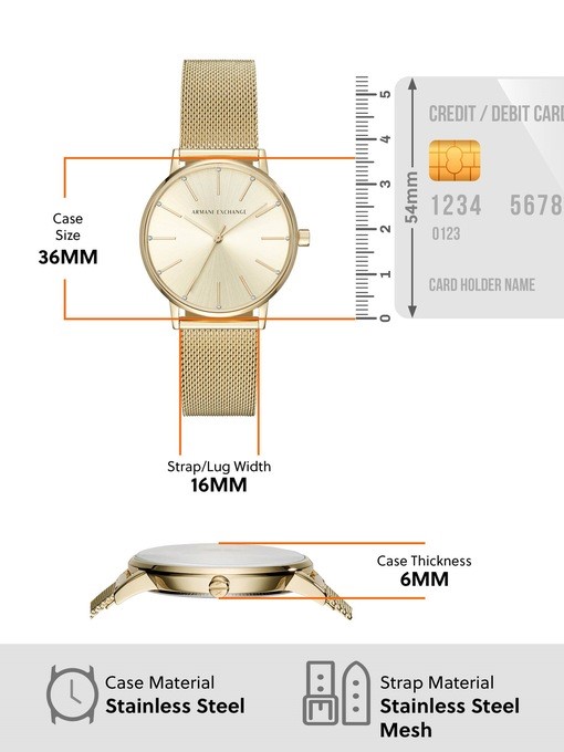 Armani Exchange Gold Watch AX5536