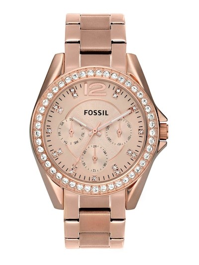 Fossil Riley Rose Gold Watch ES2811