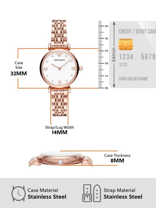 Emporio Armani Rose Gold Watch AR11267