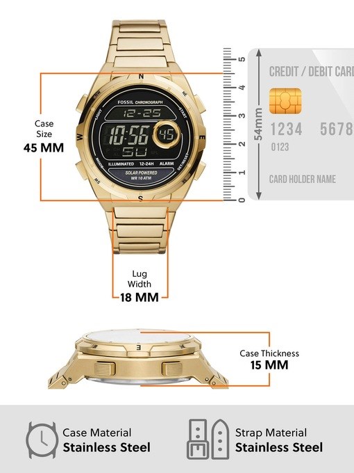 Fossil Everett Gold Watch FS5862