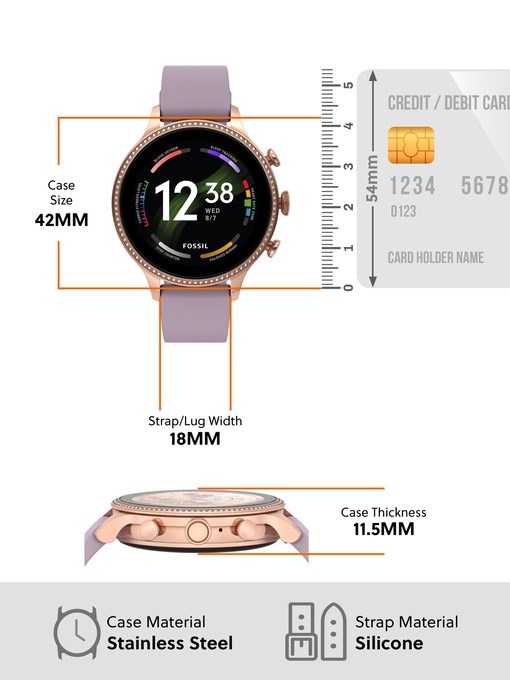 Fossil Gen 6 Purple Smartwatch FTW6080