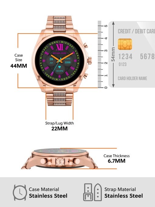 Michael Kors Gen 6 Bradshaw Rose Gold Smartwatch MKT5135