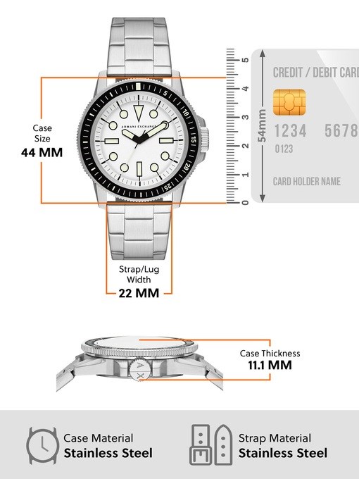 Armani Exchange Silver Watch AX1853