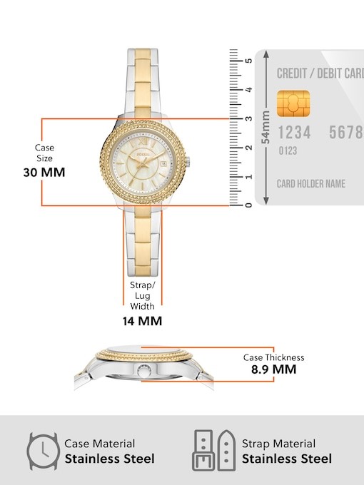 Fossil Stella Two Tone Watch ES5138
