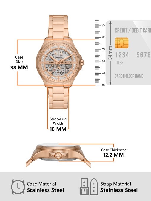 Armani Exchange Rose Gold Watch AX5262