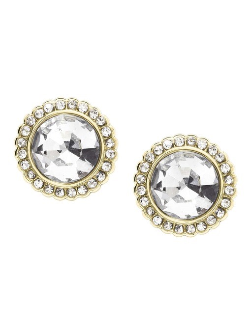 Fossil Vintage Glitz Gold Earring JF03423710