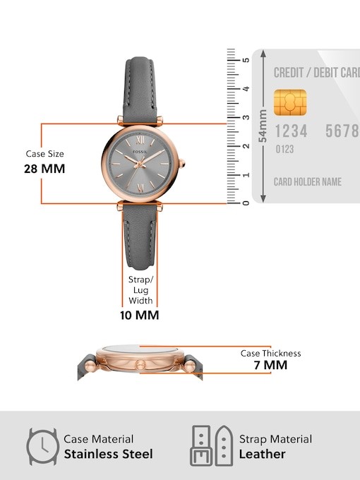 Fossil Carlie Mini Grey Watch ES5068