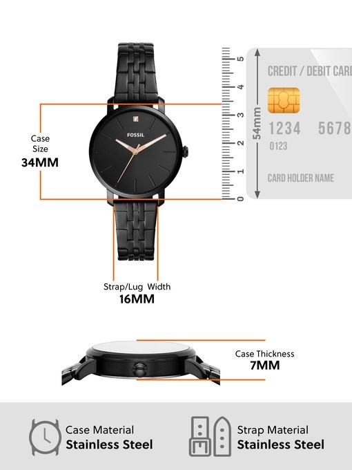 Fossil Lexie Luther Black Watch BQ3569