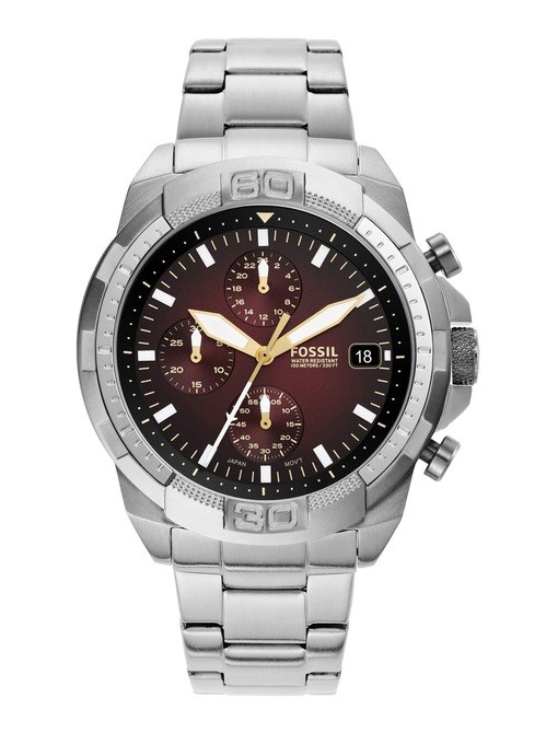Fossil Bronson Silver Watch FS5878
