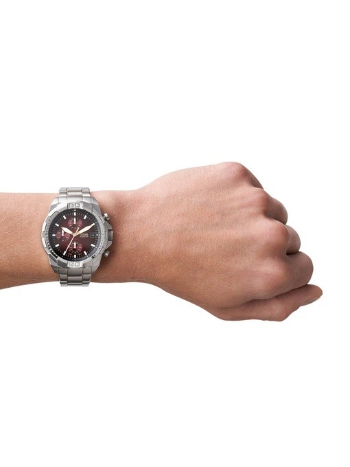 Fossil Bronson Silver Watch FS5878