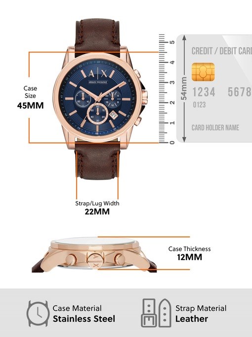 Armani Exchange Brown Watch AX2508