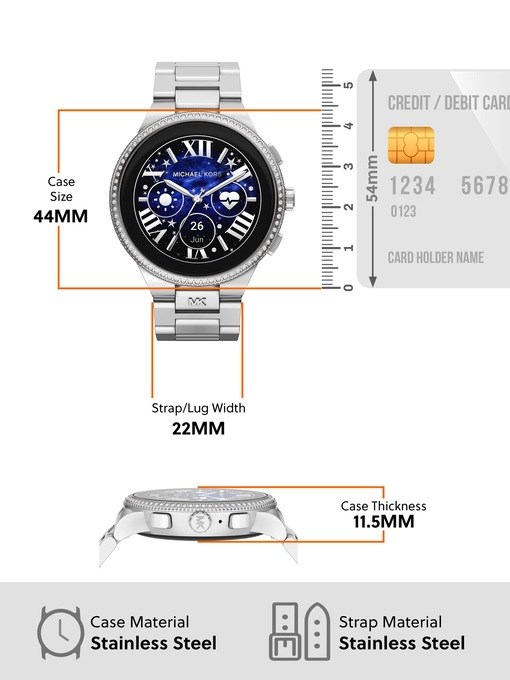 Michael Kors Gen 6 Camille Silver Smartwatch MKT5143