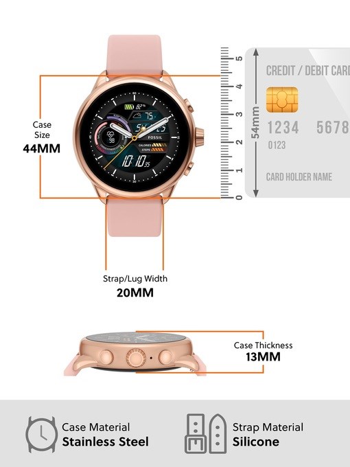 Fossil Gen 6 Display Wellness Edition Pink Smartwatch FTW4071