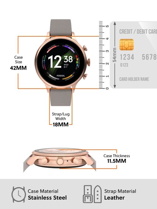 Fossil Gen 6 Grey Smartwatch FTW6079