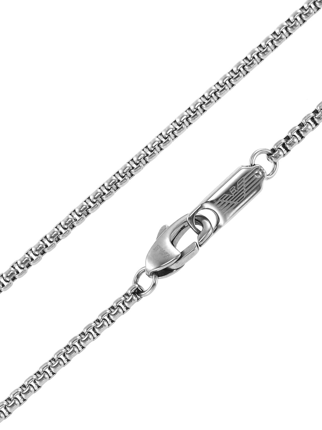 Emporio Armani Men's Dog Tag Pendant Necklace, Silver at John Lewis &  Partners
