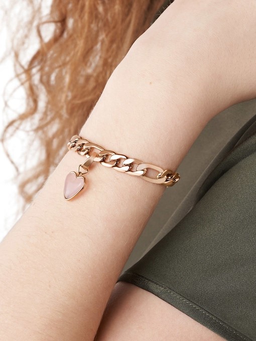 Fossil Rowan Rose Gold Charm JF03978791