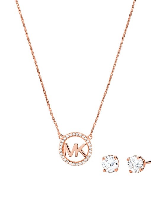 Michael Kors Premium Rose Gold Jewellery Set MKC1260AN791