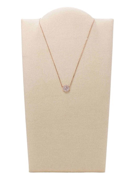 Fossil Pearl Disc Two Tone Necklace JF01740791