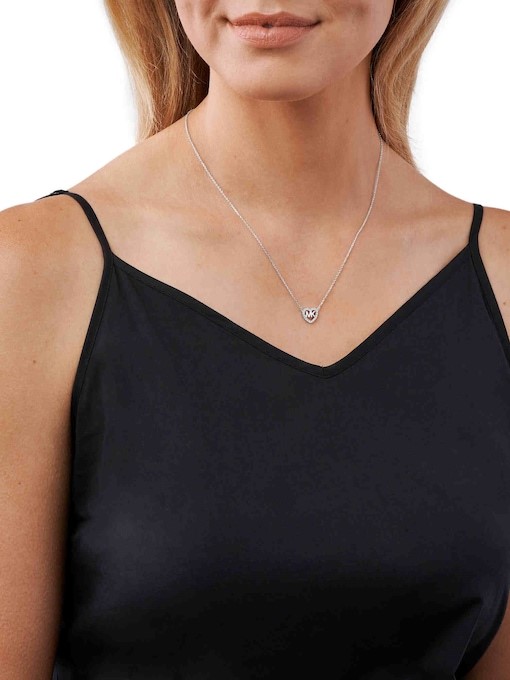 Michael Kors Hearts Silver Necklace MKC1244AN040