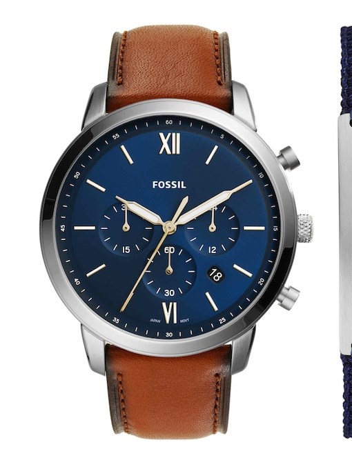 Fossil Neutra Brown Watch Set FS5708SET