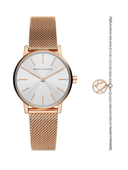 Armani Exchange Rose Gold Watch AX7121