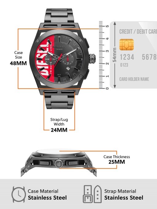 Diesel Timeframe Gun-Metal Watch DZ4598