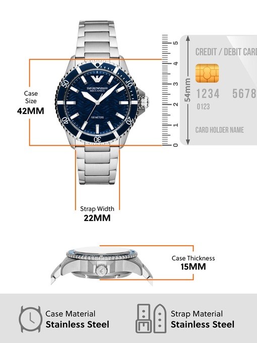 Emporio Armani Silver Watch AR60059