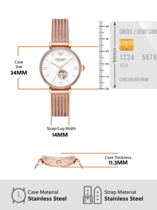 Emporio Armani Rose Gold Watch AR60063