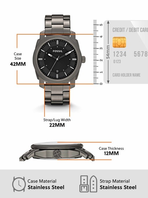 Fossil Machine Grey Watch FS4774