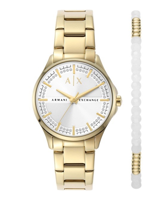 Armani Exchange Gold Watch AX7139SET