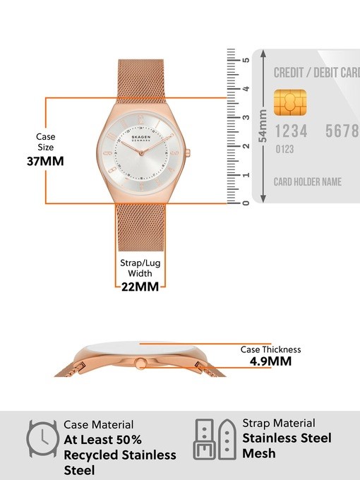 Skagen Grenen Ultra Slim Rose Gold Watch SKW6827