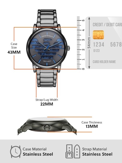 Emporio Armani Gun-Metal Watch AR60029