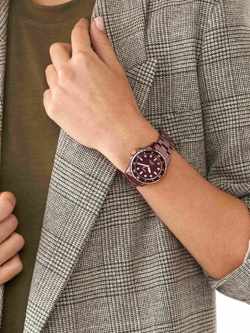 Fossil Fb-01 Purple Watch CE1123