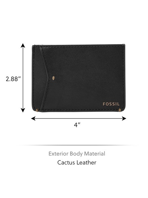 Fossil Joshua Black Card Case ML4461001